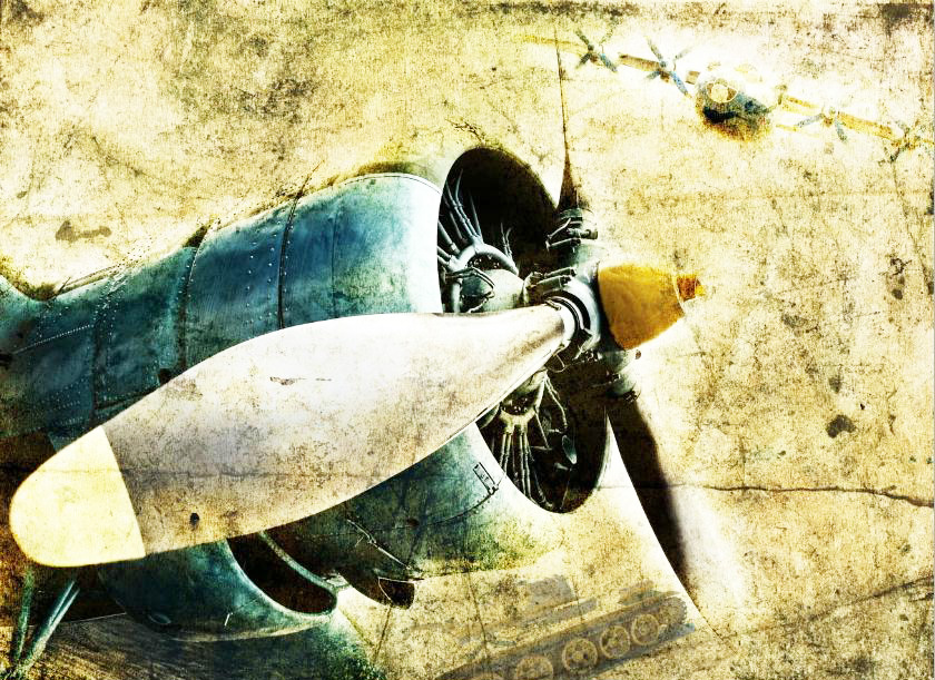 MF010 Wall décor art photographic oil on canvas aircraft engine